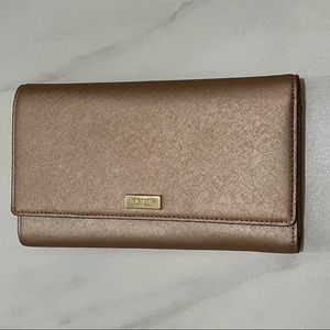 Kate Spade Champagne Colored Clutch Wallet